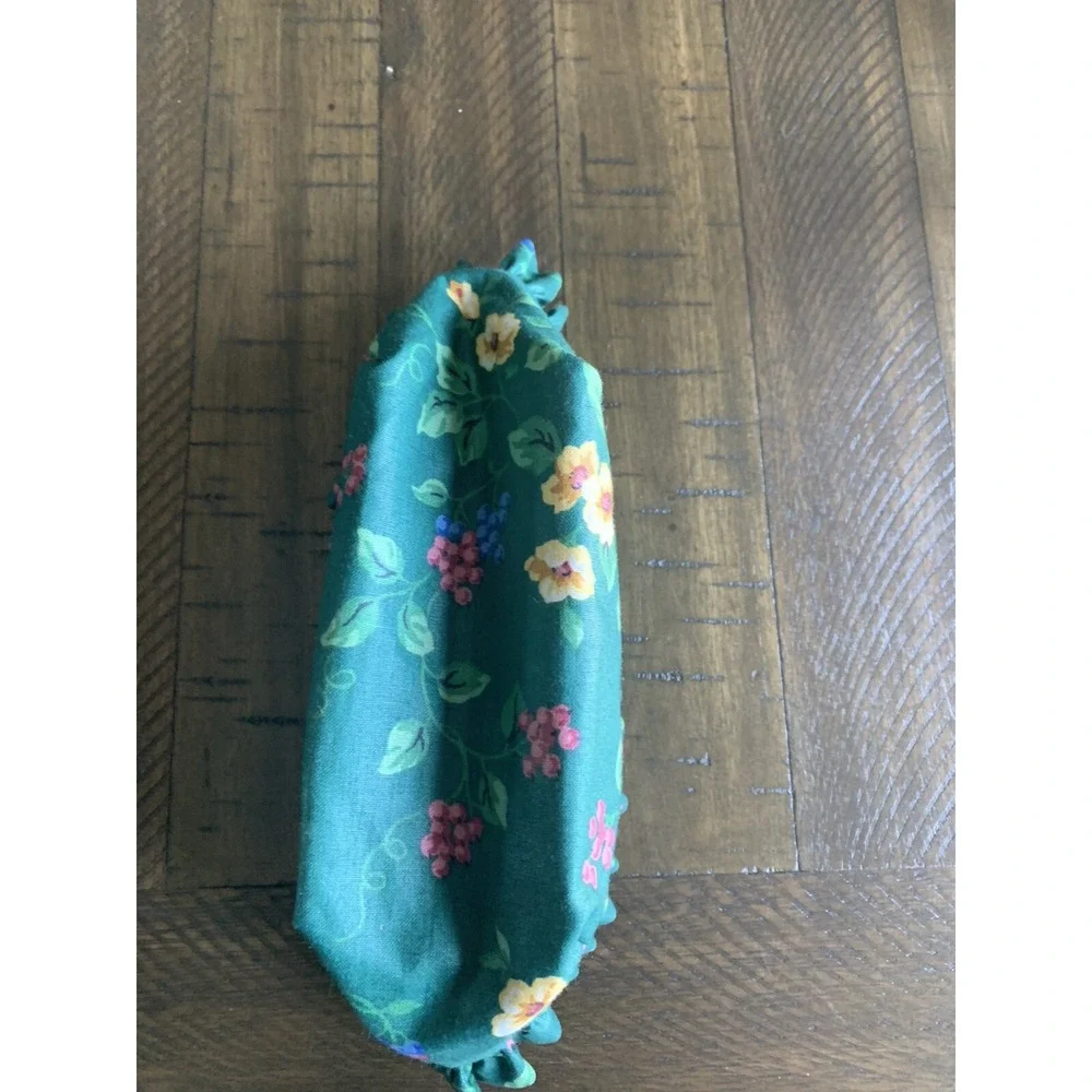 Emerald Vine Longaberger Hostess Appreciation Basket Liner Ruffle Green‎ Retired